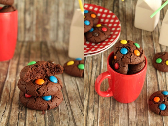 Шоколадное печенье с M&M's