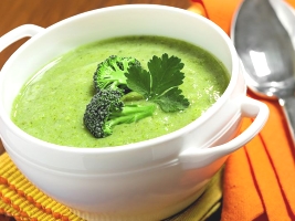 Суп пюре из брокколи и цветной капусты